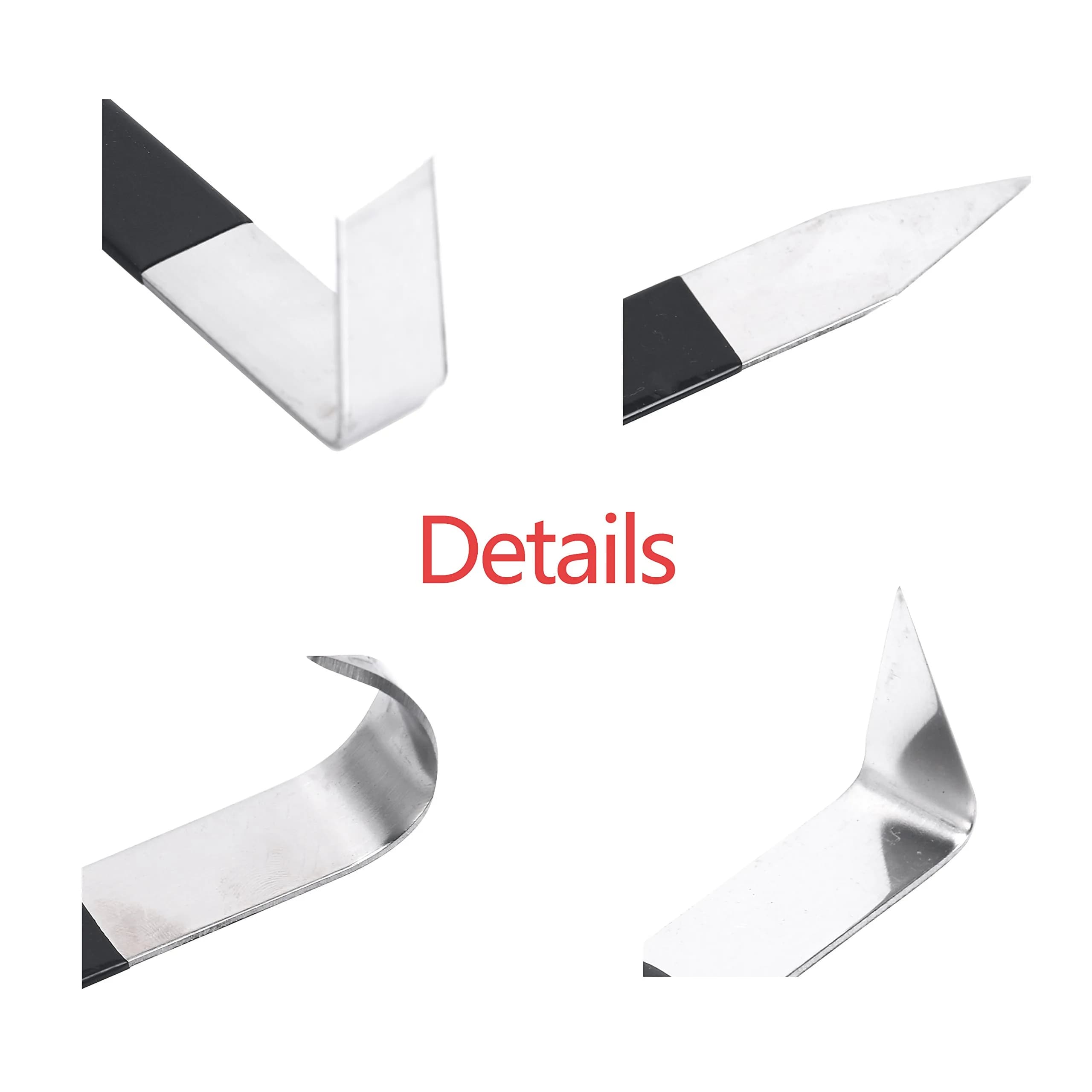 YaeTek 8 Pack Pottery Tools Stainless Steel, 8 Styles Carving Shaping Knives Craft Trimming Clay Sculpture Hand Tools Artist Ceramic Tools Set for Carving, Sculpting, Shaping, Modeling - view 3