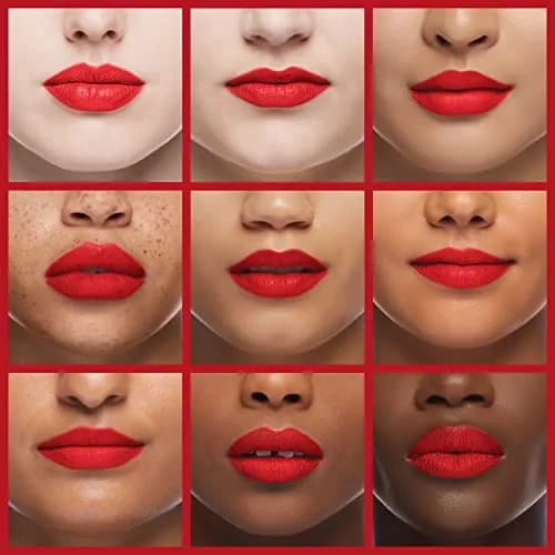 Black Radiance Perfect Tone Matte Lip Crème Rogue Red | Velvety Matte Liquid Lipstick for Deep Skin (0.17 Oz) thumbnail 3