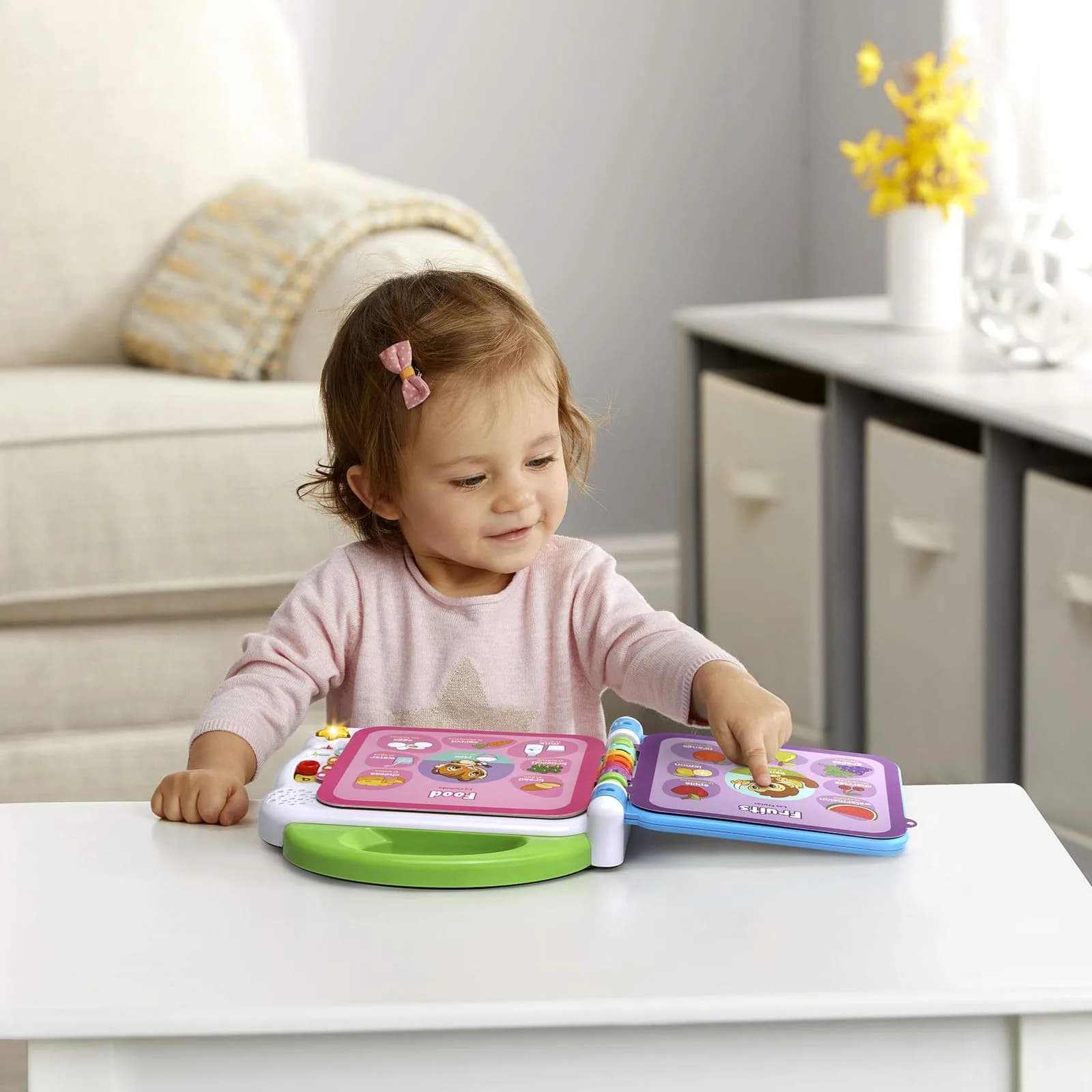 LeapFrog Learning Friends 100 Words Book - Green, 23.9cm x 23.4cm x 4.8cm | Bilingual Learning Toy - view 7