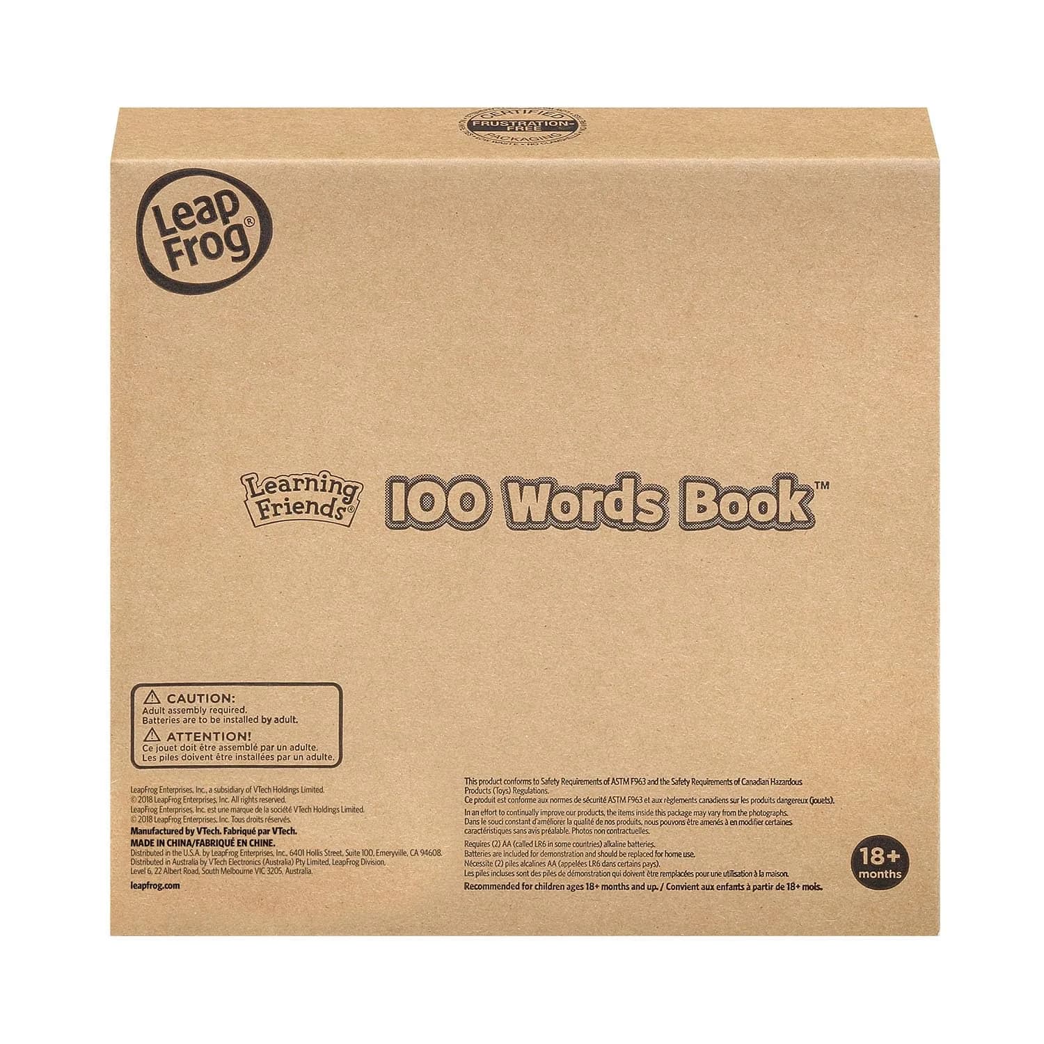 LeapFrog Learning Friends 100 Words Book - Green, 23.9cm x 23.4cm x 4.8cm | Bilingual Learning Toy - view 8
