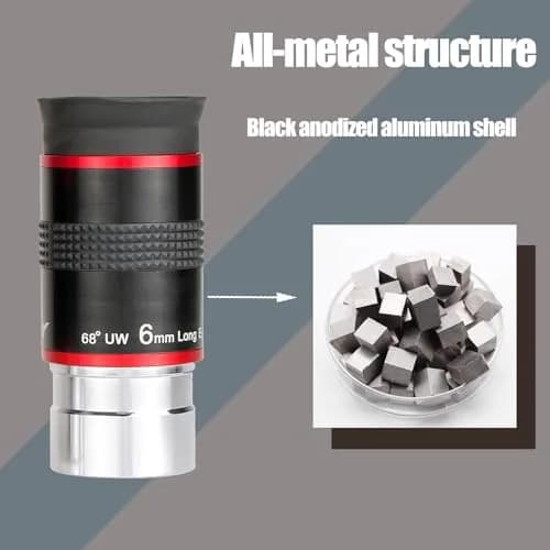SVBONY 6mm Ultra Wide Angle Telescope Eyepiece | 68 Degree FOV, 1.25 Inch Barrel thumbnail 6