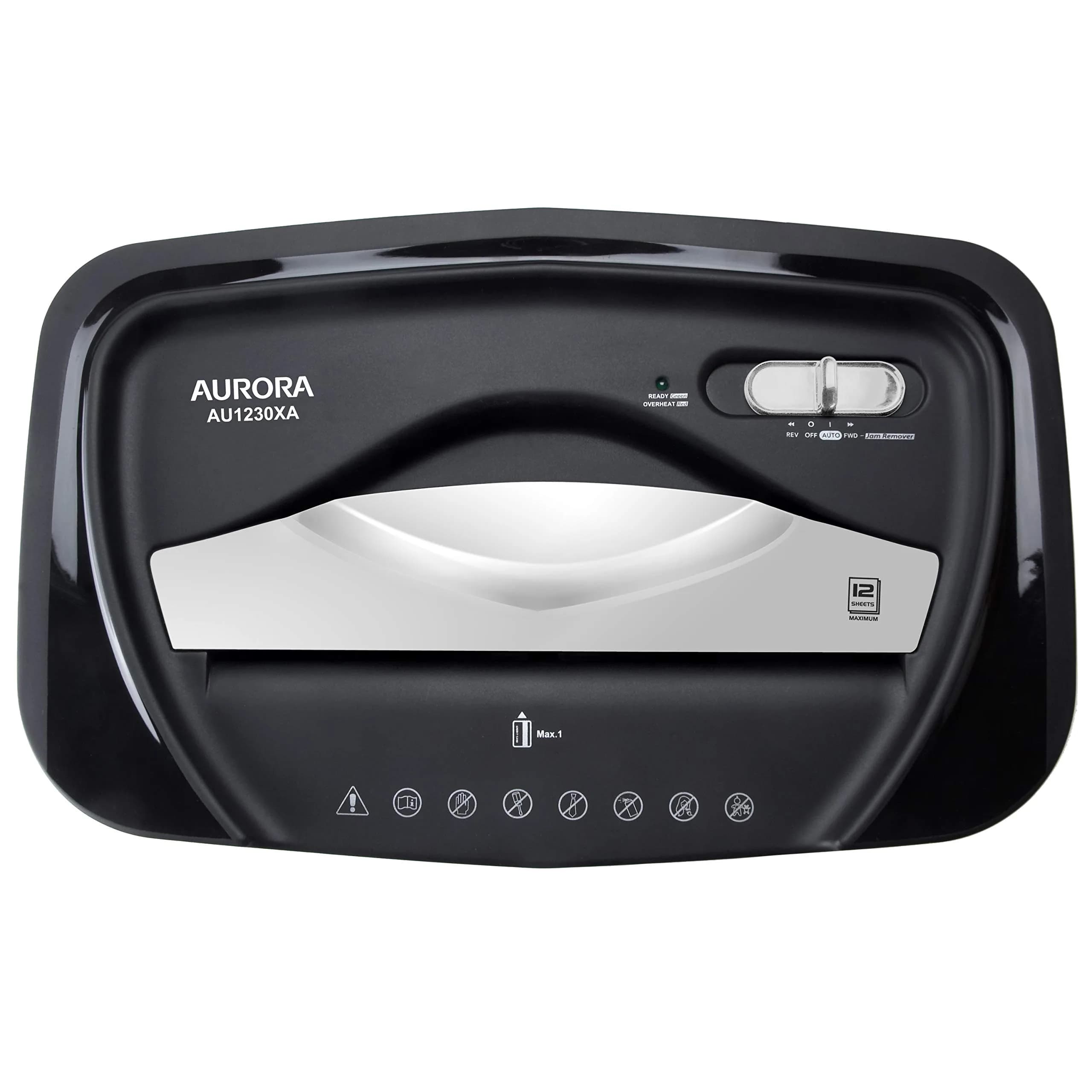 Aurora AS890C 12-Sheet Cross-Cut Paper Shredder with Anti-Jam Technology & Basket | USA Import for India - view 5