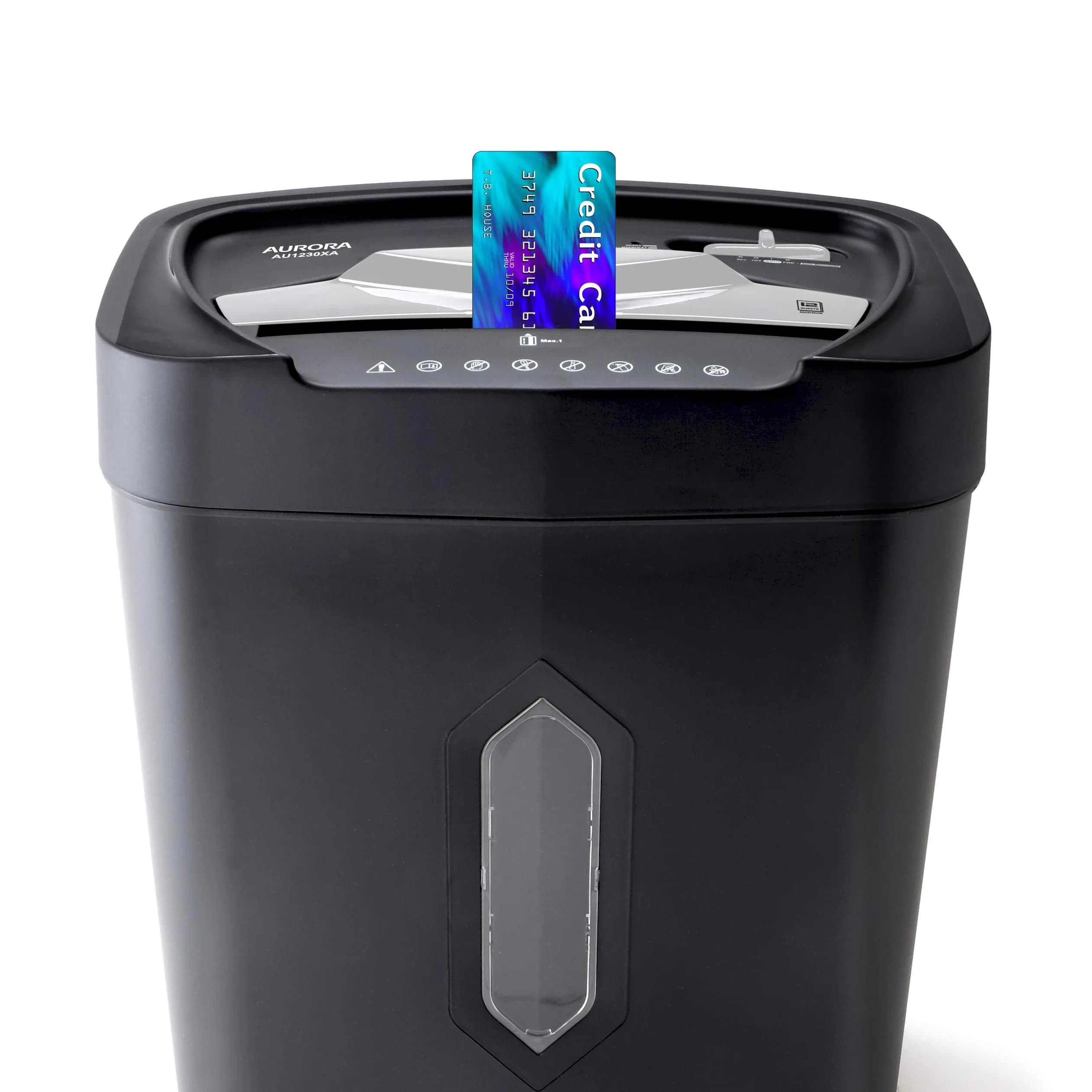 Aurora AS890C 12-Sheet Cross-Cut Paper Shredder with Anti-Jam Technology & Basket | USA Import for India - view 2