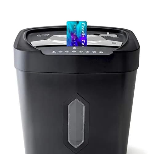 Aurora AU1230XA 12-Sheet Crosscut Paper Shredder with 5.2-Gallon Wastebasket | Security Level P-3 thumbnail 2