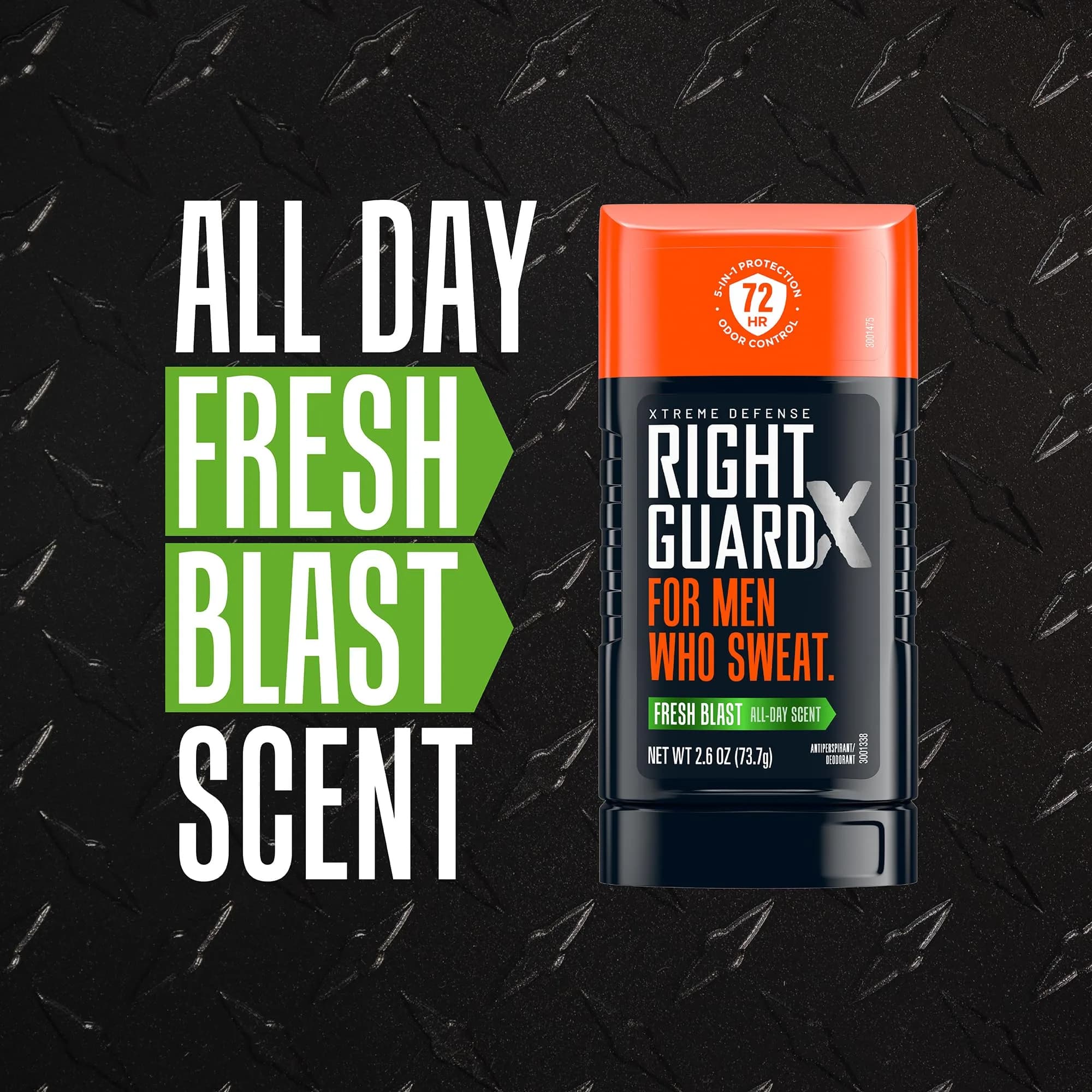 Right Guard Xtreme Defense Invisible Solid Antiperspirant Deodorant Fresh Blast Scent 10.4 oz (4 Pack) | 72-Hour Odor Control - view 4