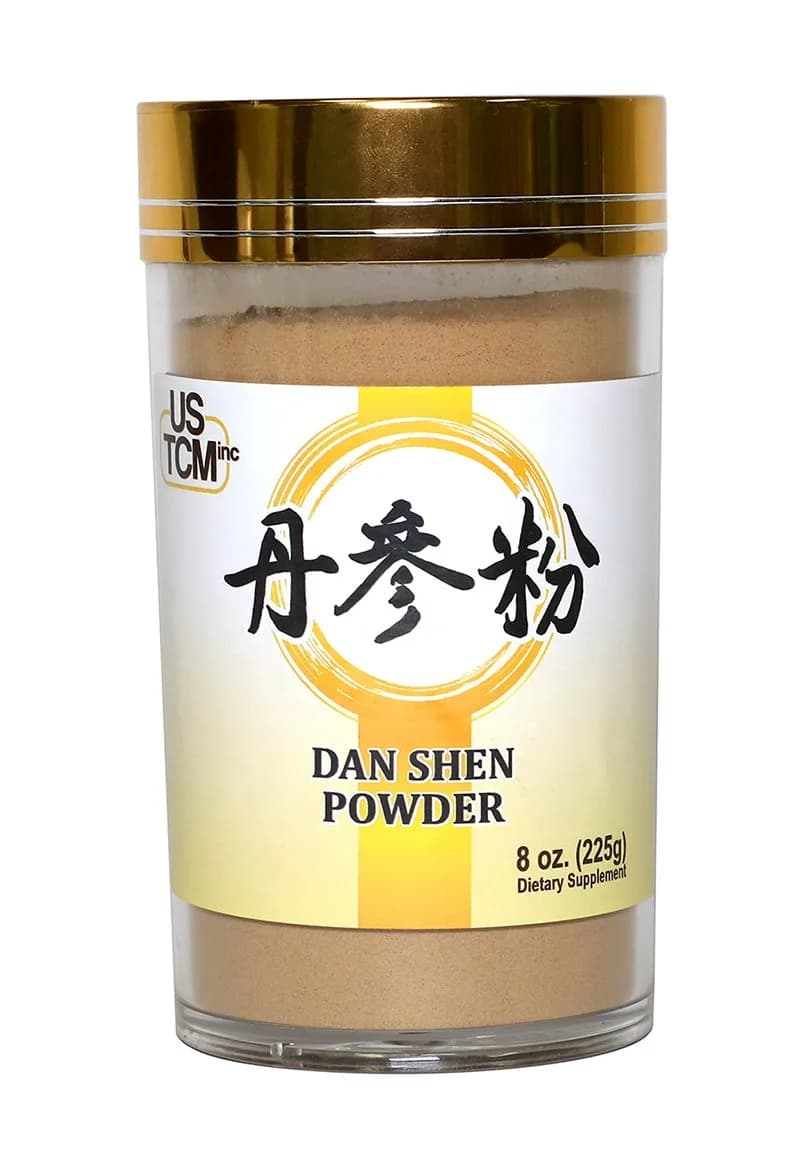 USTCM Red Sage Root Powder 227g (8oz) | 120 Mesh Fine Herbal Supplement - main product image