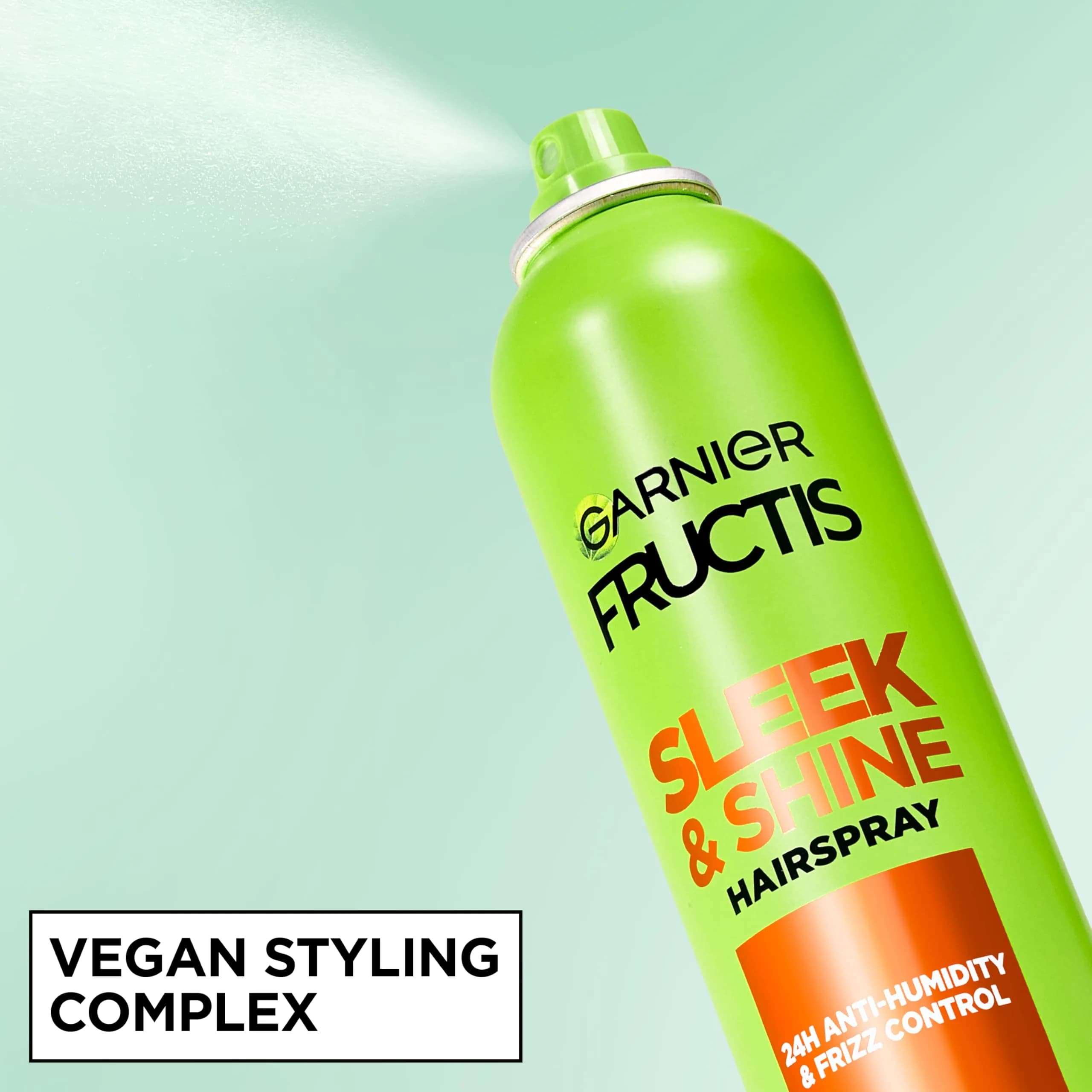 Garnier Fructis Sleek & Shine Anti Humidity Hairspray, Extra Strong Hold, 247.5ml (8.25 oz) | Controls Frizz & Humidity - view 5