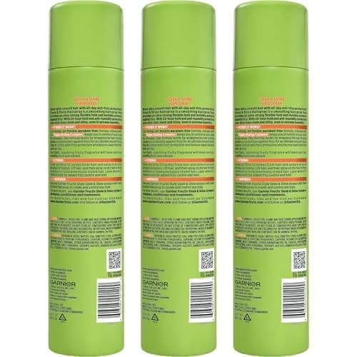 Garnier Fructis Sleek & Shine Anti Humidity Hairspray, Extra Strong Hold, 247.5ml (8.25 oz) | Controls Frizz & Humidity thumbnail 9