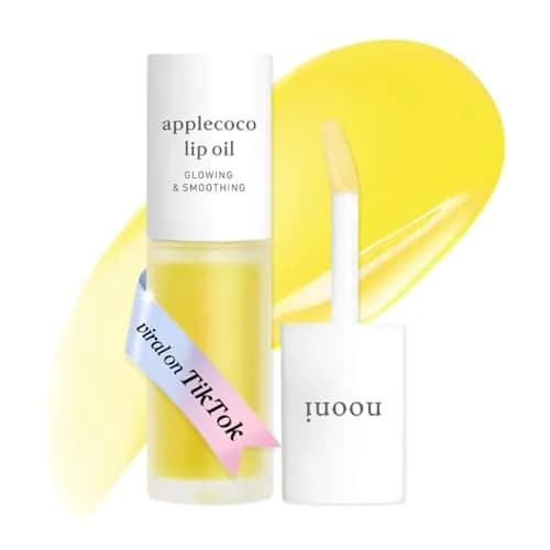 NOONI Applecoco Korean Lip Oil 0.12 Fl Oz (3.55 ml) | Hydrating Tinted Lip Gloss with Natural Plumping Effect thumbnail 1