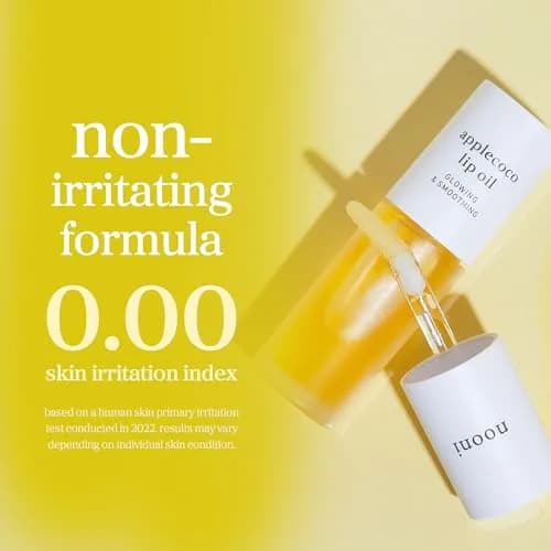NOONI Applecoco Korean Lip Oil 0.12 Fl Oz (3.55 ml) | Hydrating Tinted Lip Gloss with Natural Plumping Effect thumbnail 4