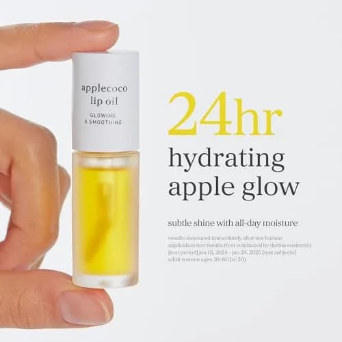 NOONI Applecoco Korean Lip Oil 0.12 Fl Oz (3.55 ml) | Hydrating Tinted Lip Gloss with Natural Plumping Effect thumbnail 7