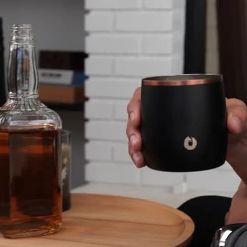Snowfox Insulated Whiskey Glasses 11oz | Vacuum Stainless Steel for Cold Drinks thumbnail 5