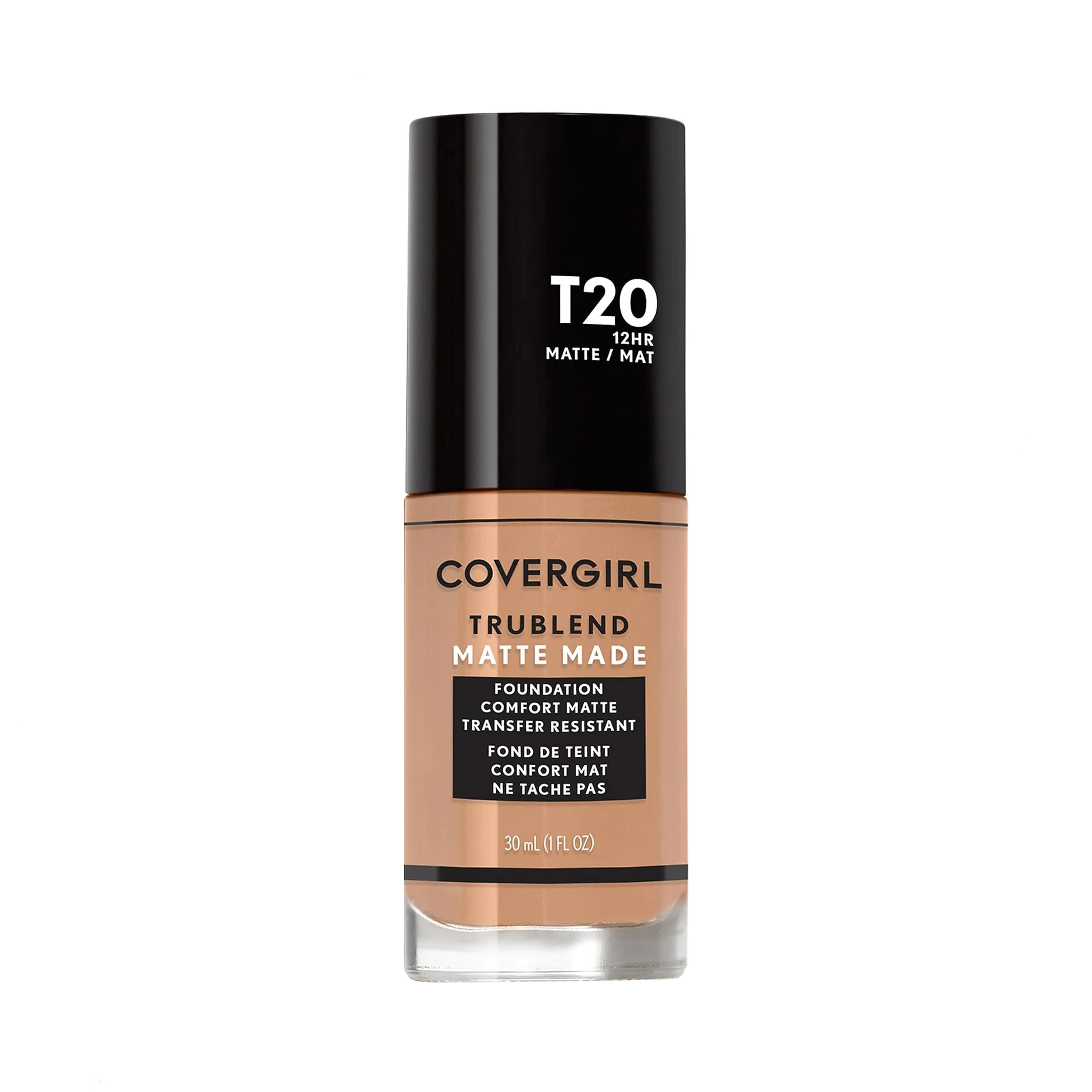 COVERGIRL TruBlend Matte Made Liquid Foundation, Soft Honey | Flawless Matte Finish, 30ml, Long-Lasting Oil Control