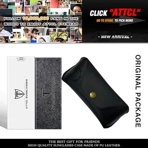 ATTCL Night Driving Glasses for Men & Women HD Yellow Lenses | Anti-Glare, Lightweight Metal Frame (135mm) | Night Safety thumbnail 7