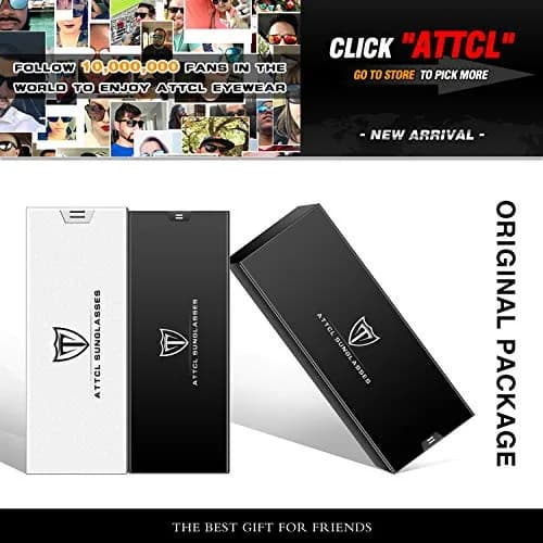 ATTCL Polarized Sunglasses Men Semi Rimless Al-Mg Metal UV400 Lightweight | True Color & Glare-Free Vision thumbnail 6