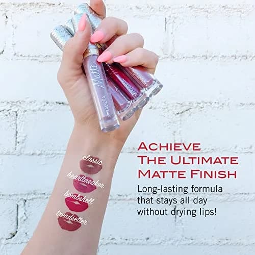 Mirabella Luxe Advanced Formula Matte Lip Gloss 1 Count | Long-Wear, Full-Coverage Liquid Lipstick for Women thumbnail 4