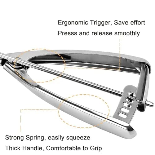 Saebye Cookie Scoop Size 24 2 Inch | Food Grade Stainless Steel Kitchen Tool thumbnail 5