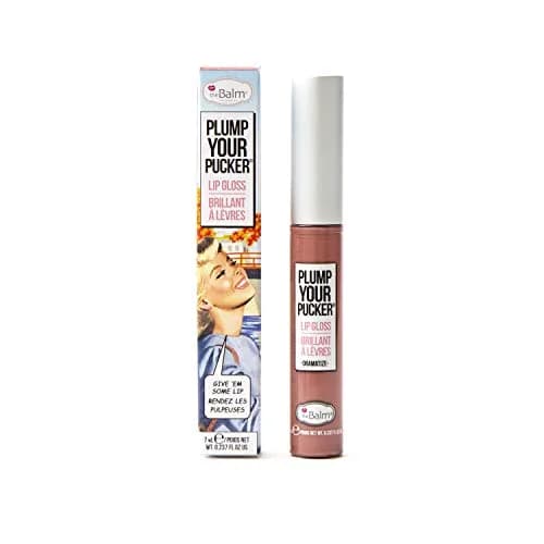 theBalm Plump Your Pucker Lip Gloss, Dramatize | Hydrating, Pigmented, Marine Collagen thumbnail 1