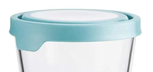 Anchor Hocking Trueseal Glass Food Storage Container with Airtight Lid, 7 Cup Tall, Mineral Blue | Microwave & Oven Safe thumbnail 4