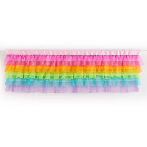 Besutolife Rainbow Valance Curtains for Kids Bedroom 52"W x 16"L | Unicorn & Rainbow Window Decor thumbnail 8