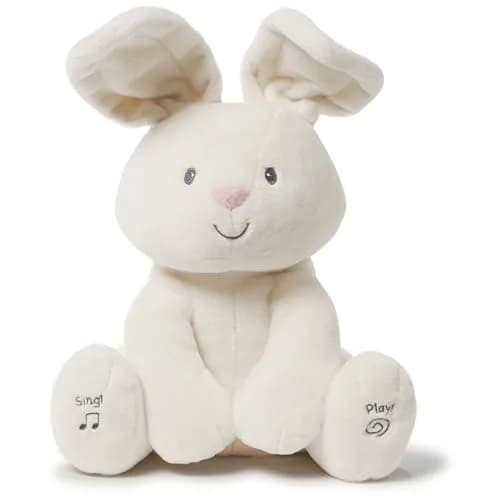 GUND Baby Flora Bunny 12-Inch Interactive Plush Toy | Musical, Animated, Soft for Babies 0+ thumbnail 1