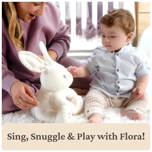 GUND Baby Flora Bunny 12-Inch Interactive Plush Toy | Musical, Animated, Soft for Babies 0+ thumbnail 7