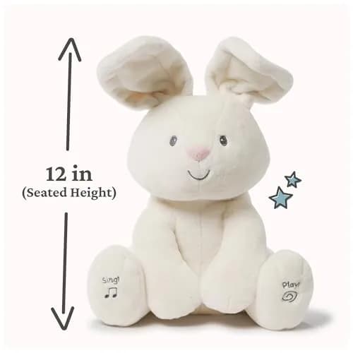 GUND Baby Flora Bunny 12-Inch Interactive Plush Toy | Musical, Animated, Soft for Babies 0+ thumbnail 9