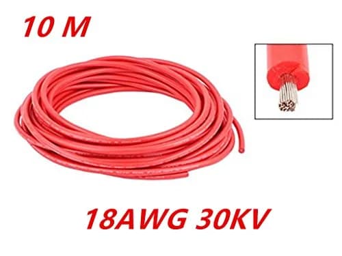 XJSXZC 18AWG 30KV Copper Core Silicone Wire Cable 10M (32.8Ft) | High Voltage Flexible Insulated Wire thumbnail 3