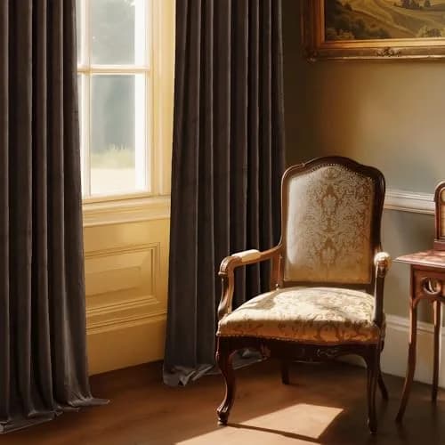 StangH Velvet Blackout Curtains 52"W x 84"L | Thermal Insulation & Privacy (110 characters) thumbnail 7