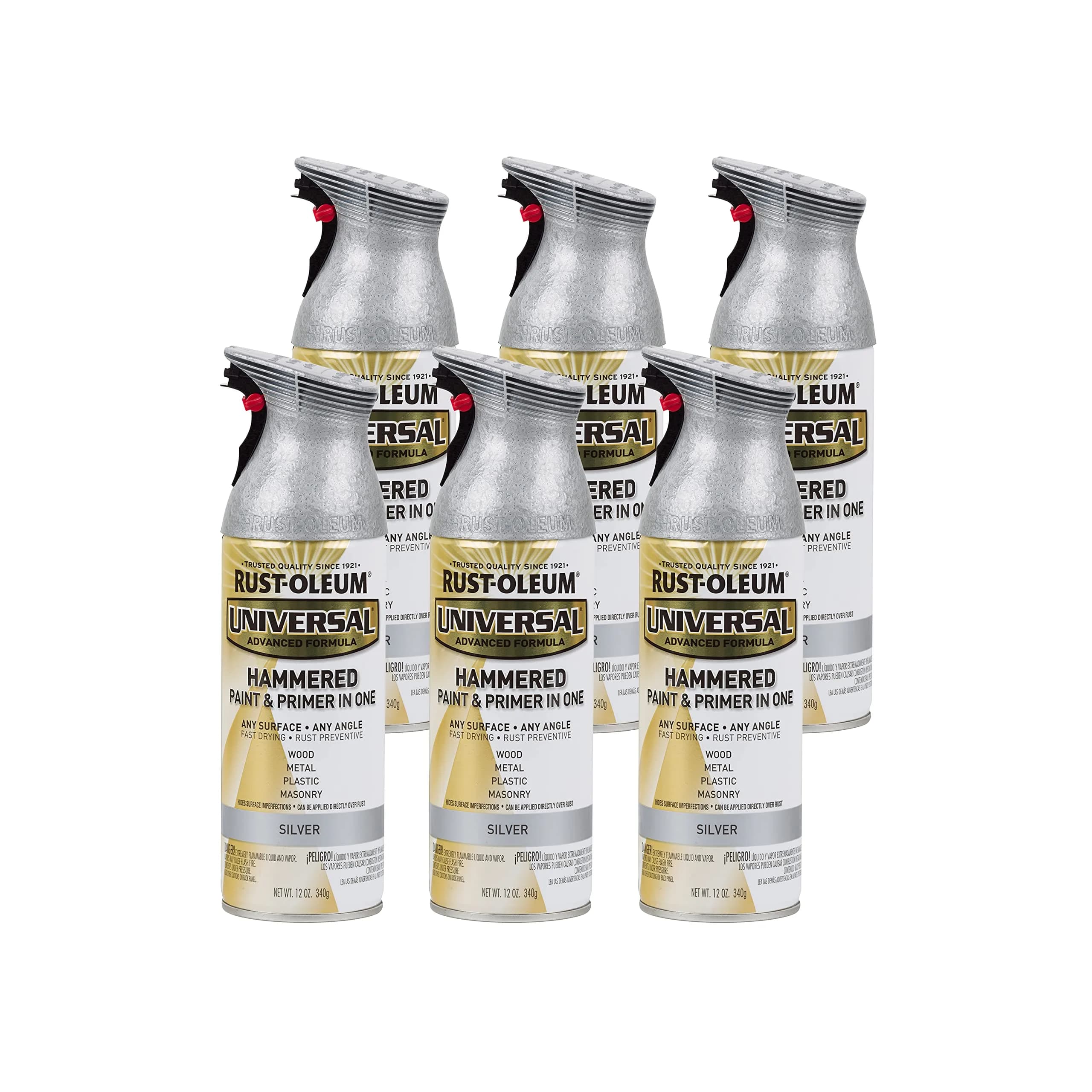 Rust-Oleum Universal All Surface Clear Topcoat Spray 11 oz (325 ml) Frosted Pearl Clear | Professional Grade Paint for Wood, Metal, Plastic