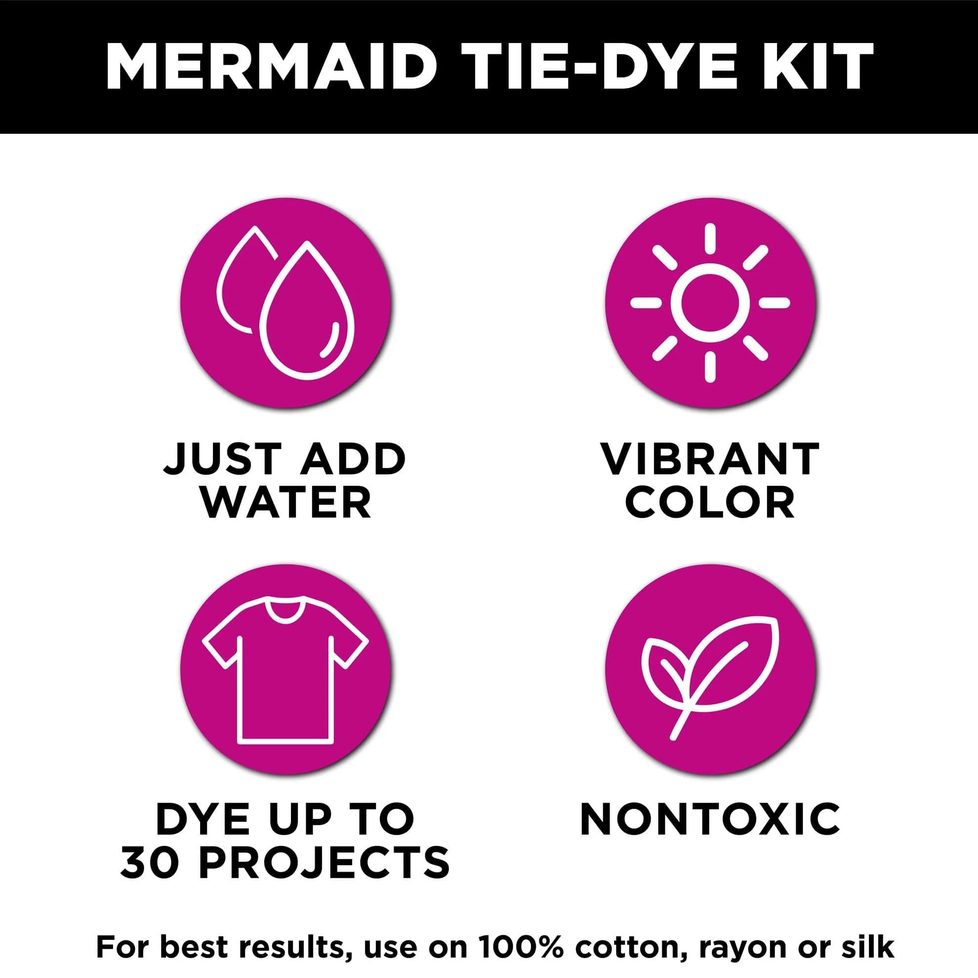 TULIP One-Step Tie-Dye Kit in Mermaid - Vibrant Permanent Fabric Dye for Cotton, Rayon, Wool, Linen - view 3