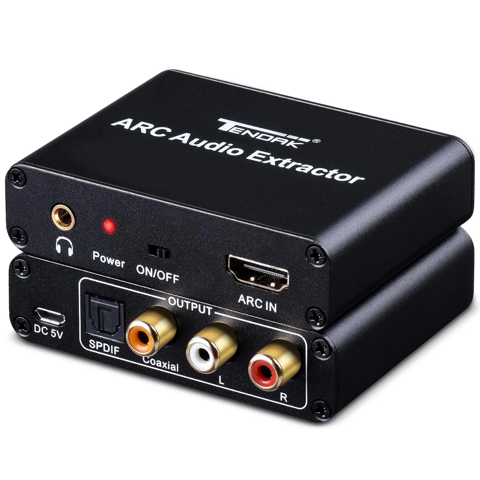 Tendak HDMI ARC Audio Extractor for HDTV Soundbar Speaker Amplifier | 192KHz PCM Support — HDMI ARC Audio Extractor