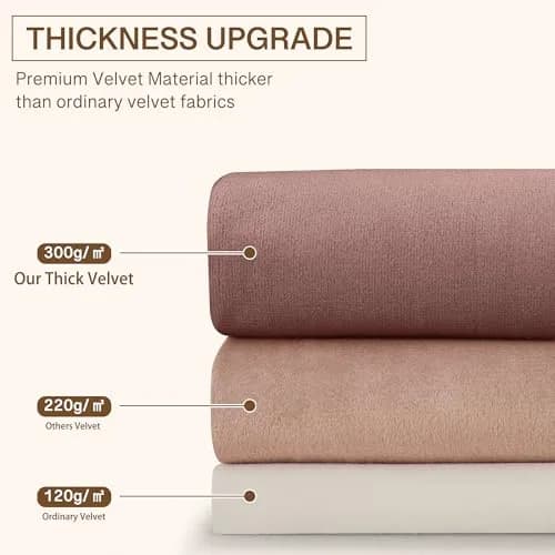 StangH Theater Red Velvet Curtains 52"W x 84"L | Luxurious, Thermal, Privacy (70-120 chars) thumbnail 5