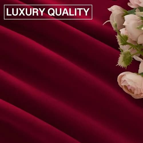 StangH Theater Red Velvet Curtains 52"W x 84"L | Luxurious, Thermal, Privacy (70-120 chars) thumbnail 8