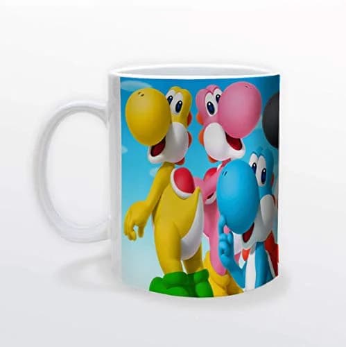 Pyramid America Super Mario Yoshi Mug - 11 oz. Ceramic Cup for Coffee, Cocoa & Tea Drinkers - Chip Resistant & Printed Both Sides thumbnail 6