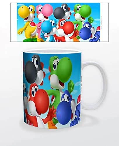 Pyramid America Super Mario Yoshi Mug - 11 oz. Ceramic Cup for Coffee, Cocoa & Tea Drinkers - Chip Resistant & Printed Both Sides thumbnail 7