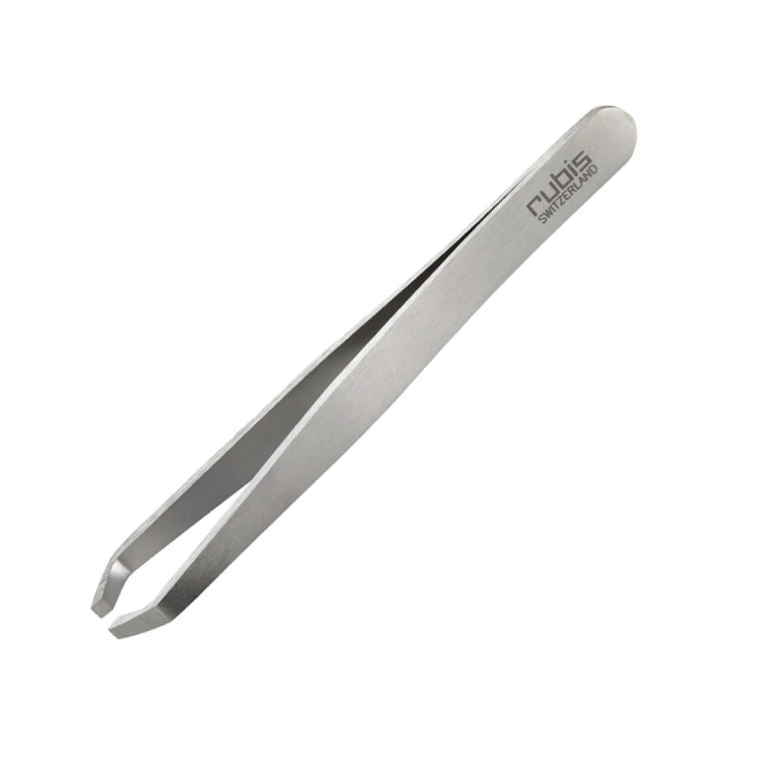 Rubis Classic Slant Tip Tweezers 1.3cm (0.5in) | Swiss Made Precision for Eyebrows & Fine Hairs