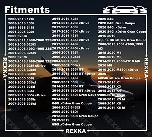 Rexka 30pcs Gray Door Trim Panel Retainer Clips Rivet Compatible with BMW 51418224781 51410407983 51430141025 | OEM-Quality Fasteners thumbnail 3