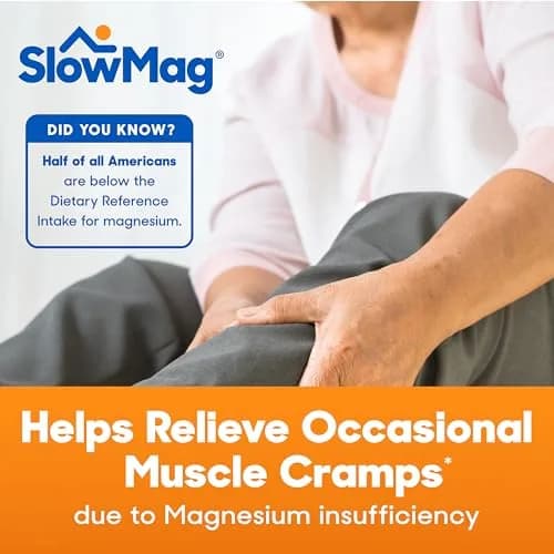 Slow-Mag Magnesium & Calcium Supplement 120 Tablets | Supports Muscle, Heart & Bone Health with High Absorption thumbnail 4