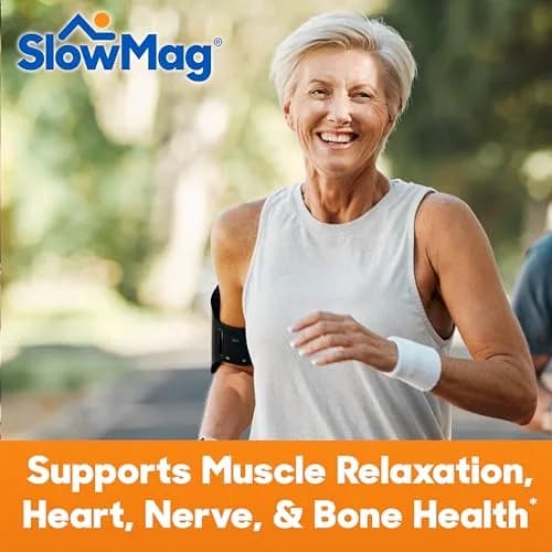 Slow-Mag Magnesium & Calcium Supplement 120 Tablets | Supports Muscle, Heart & Bone Health with High Absorption thumbnail 3