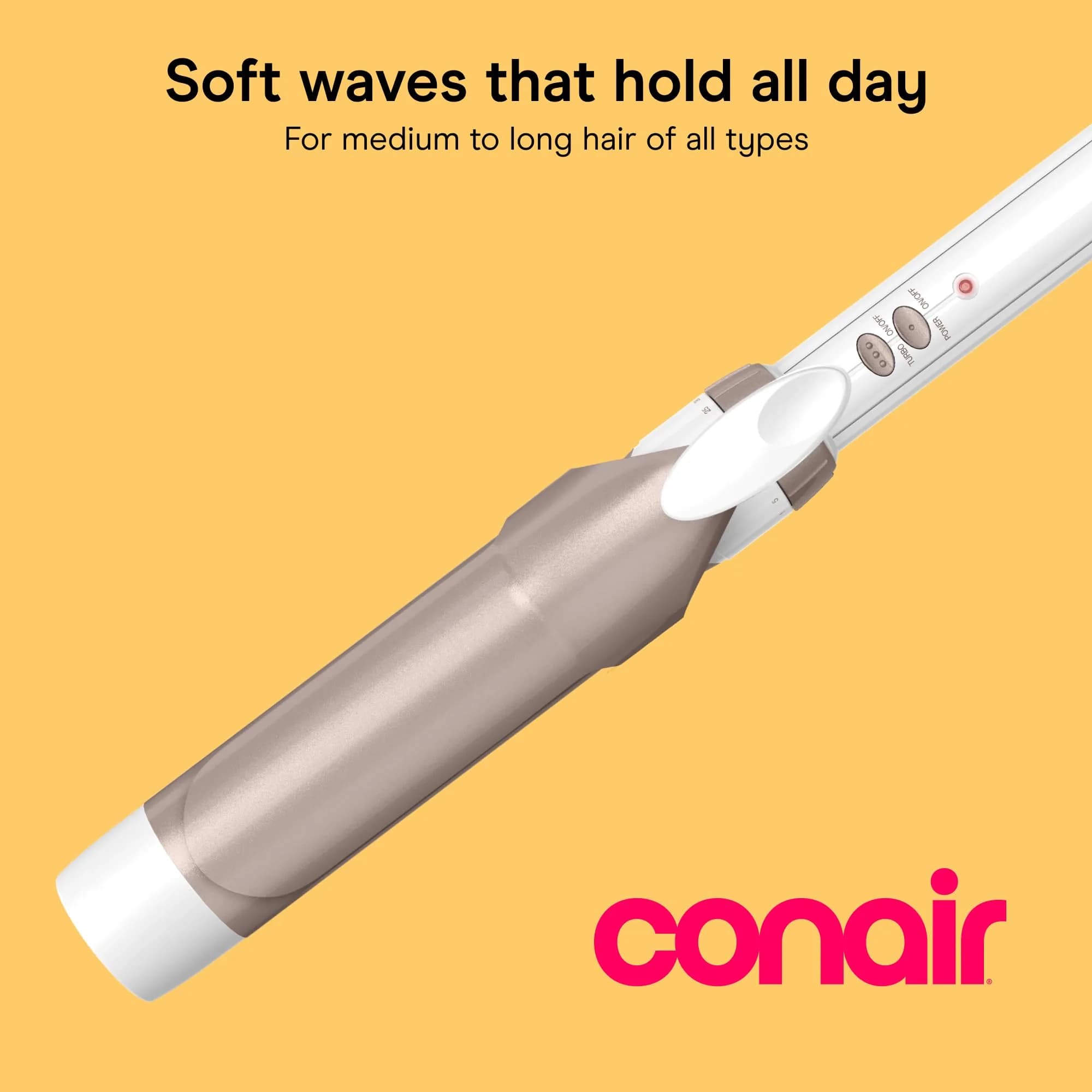 Conair Double Ceramic Curling Iron 1.5 Inch Barrel | Creates Soft Waves & Lasting Curls - view 2
