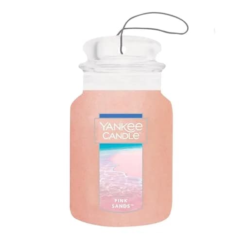 Yankee Candle Pink Sands Paper Car Jar Air Freshener, Pack of 2 | Exotic Island Escape Fragrance thumbnail 2