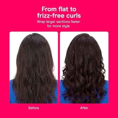 Conair Double Ceramic Curling Iron 1" Barrel White/Rose Gold | Beach Waves & Defined Curls thumbnail 3