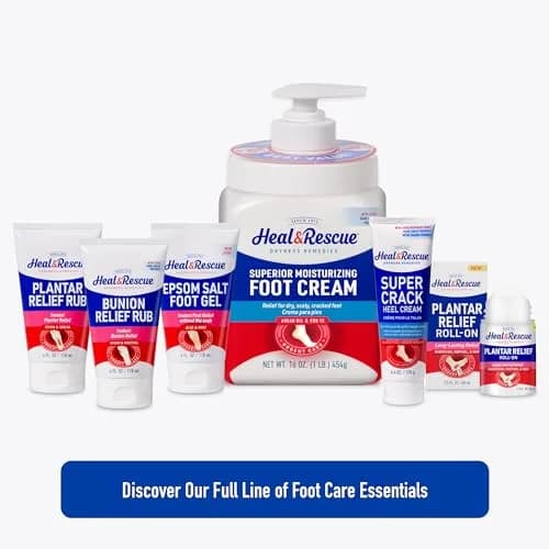 Heal&Rescue Heel Rescue Foot Cream 16oz 2 Pack Unscented | Deep Moisturizer for Dry, Cracked Feet thumbnail 3