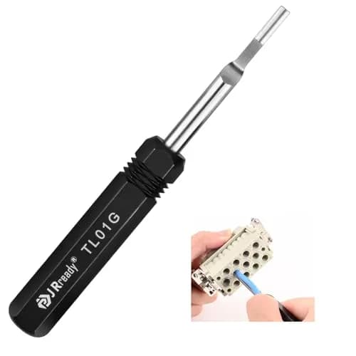 JRready TL01G Pin Removal Tool for HARTING, Wain, TE 16A Connectors | Alloy Steel Construction thumbnail 1