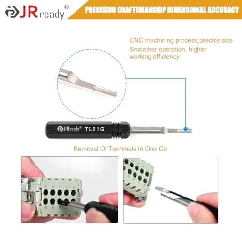 JRready TL01G Pin Removal Tool for HARTING, Wain, TE 16A Connectors | Alloy Steel Construction thumbnail 4