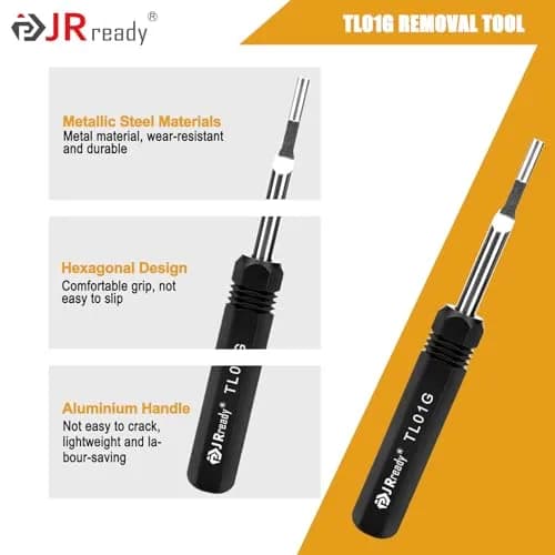 JRready TL01G Pin Removal Tool for HARTING, Wain, TE 16A Connectors | Alloy Steel Construction thumbnail 6