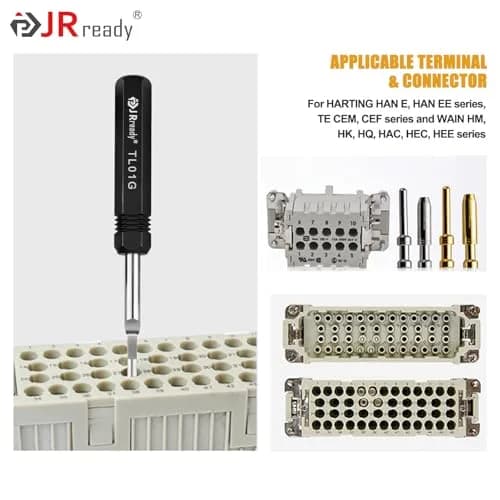 JRready TL01G Pin Removal Tool for HARTING, Wain, TE 16A Connectors | Alloy Steel Construction thumbnail 3