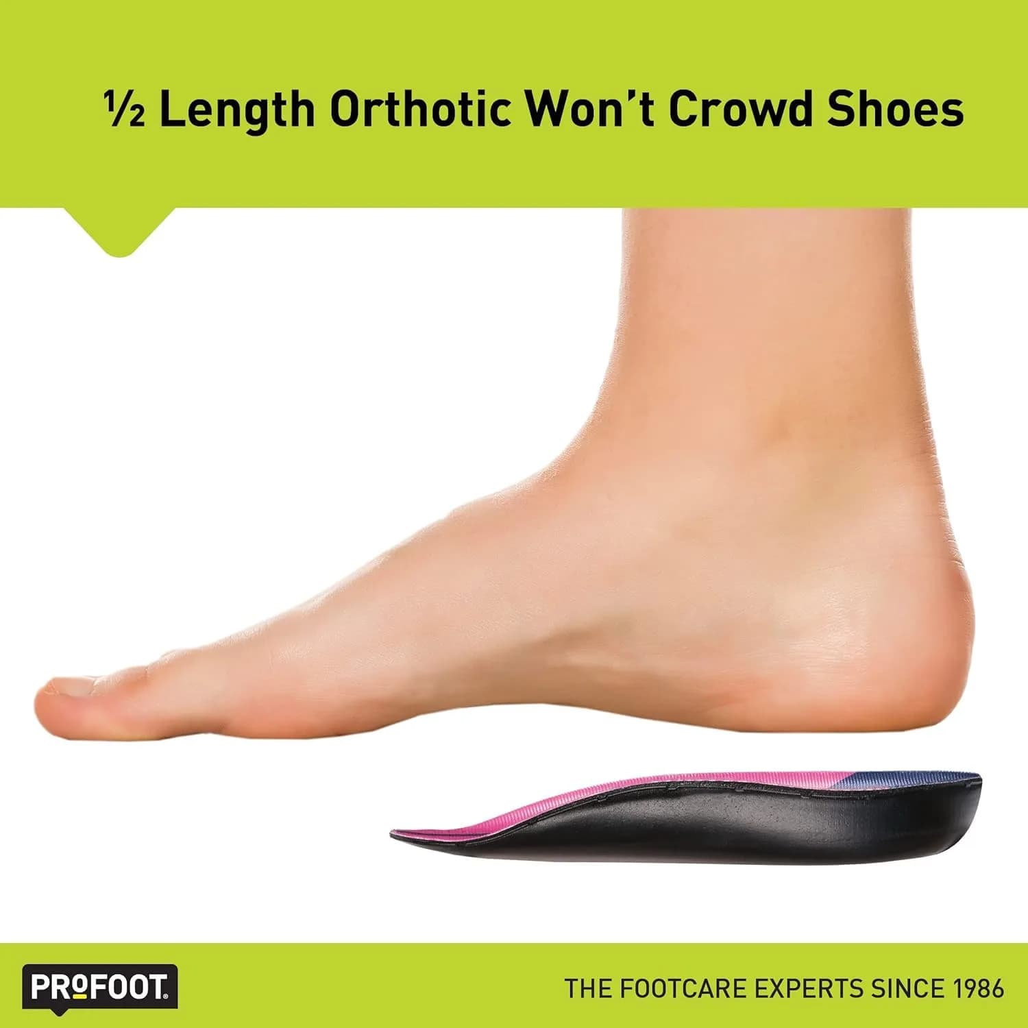 PROFOOT Plantar Fasciitis Orthotic Insoles for Women (Sizes 6-10) – Gel Heel Inserts for Instant Heel Pain Relief & Arch Support (2 Pairs) - view 5