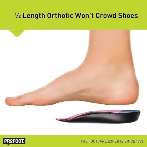 PROFOOT Plantar Fasciitis Orthotic Insoles for Women (Sizes 6-10) – Gel Heel Inserts for Instant Heel Pain Relief & Arch Support (2 Pairs) thumbnail 5